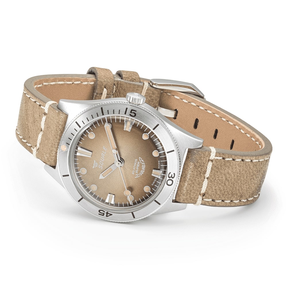 MONTRE SQUALE SERIE SUPER-SQUALE SUNRAY BROWN LEATHER – Image 5