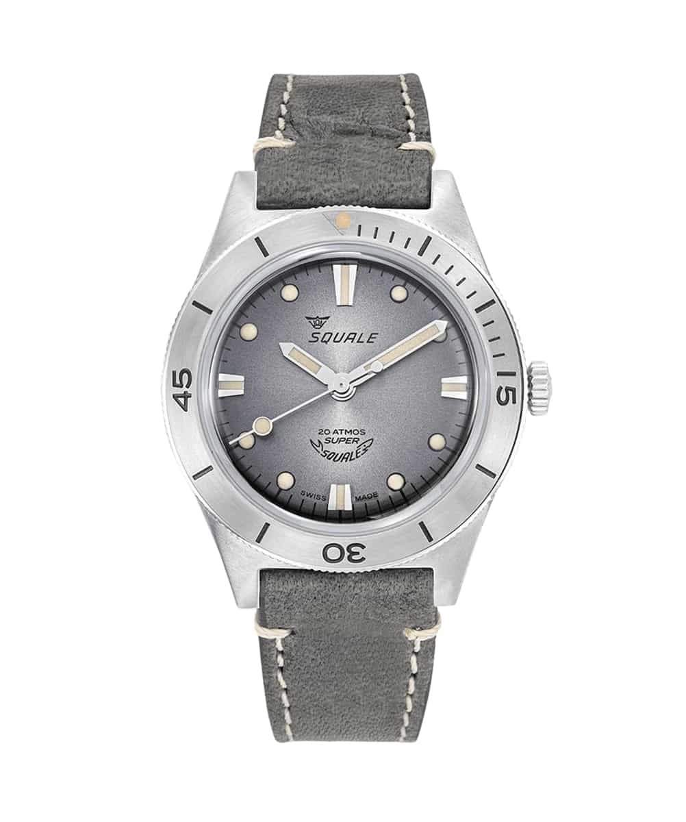MONTRE SQUALE SERIE SUPER-SQUALE SUNRAY GREY LEATHER