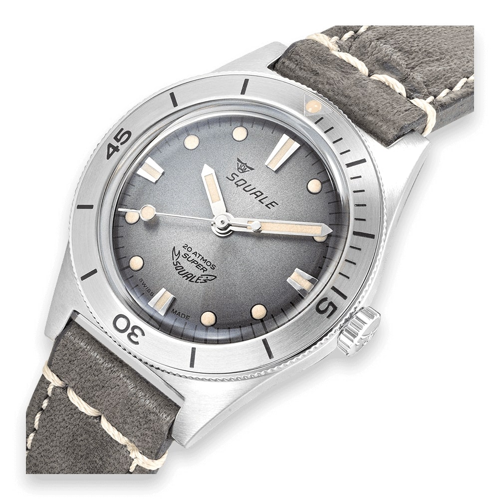 MONTRE SQUALE SERIE SUPER-SQUALE SUNRAY GREY LEATHER – Image 3