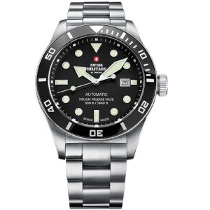 MONTRE SWISS MILITARY DEEP BLACK 500M