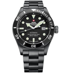 MONTRE SWISS MILITARY DEEP BLACK 500M
