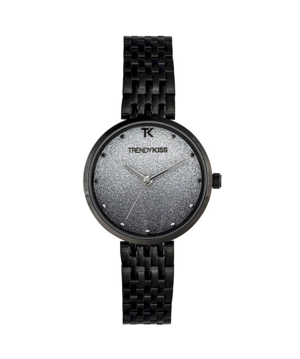 MONTRE TRENDY KISS FEMME ANALOGIQUE NOIR BOÎTIER RONDE