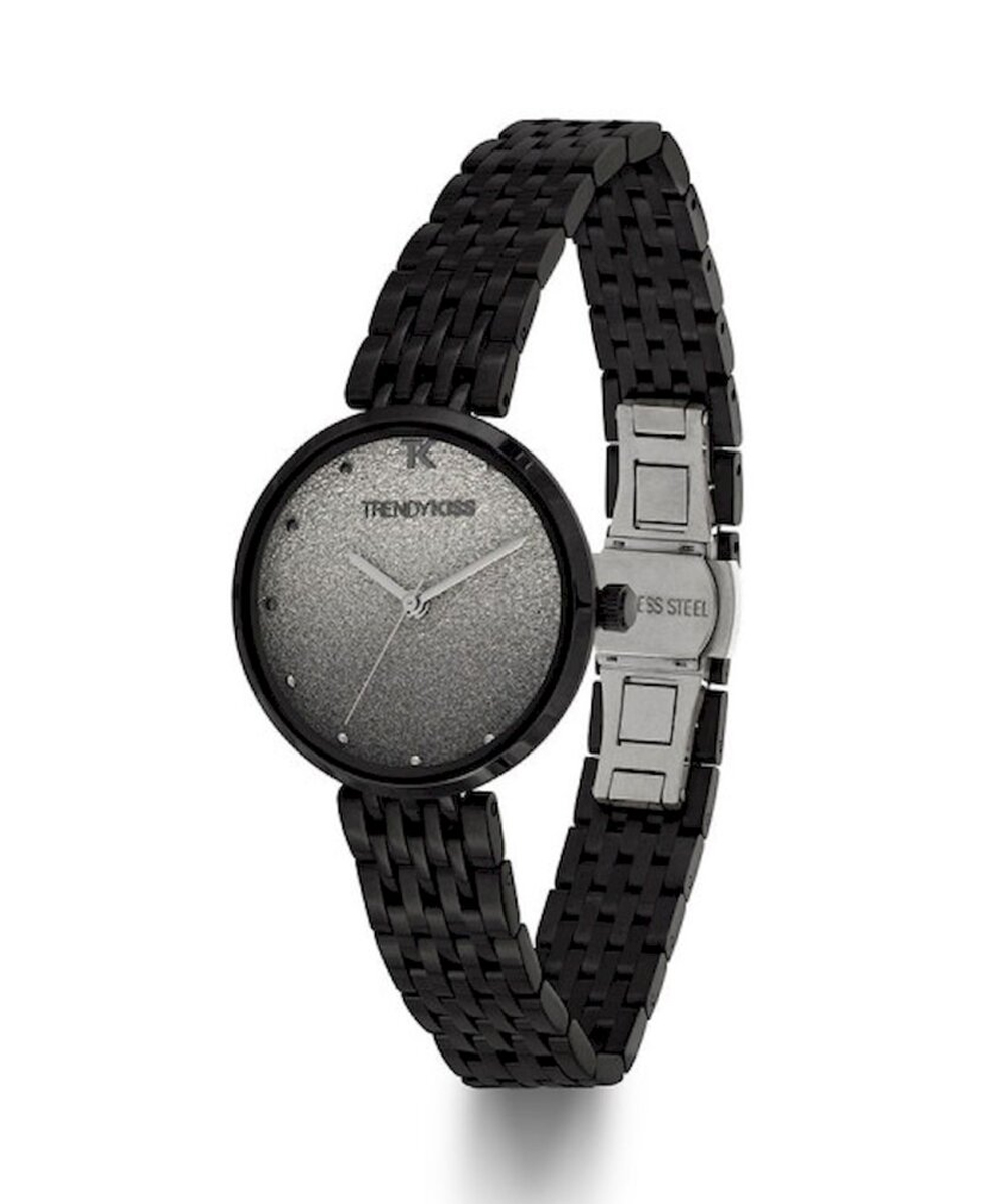 MONTRE TRENDY KISS FEMME ANALOGIQUE NOIR BOÎTIER RONDE – Image 2