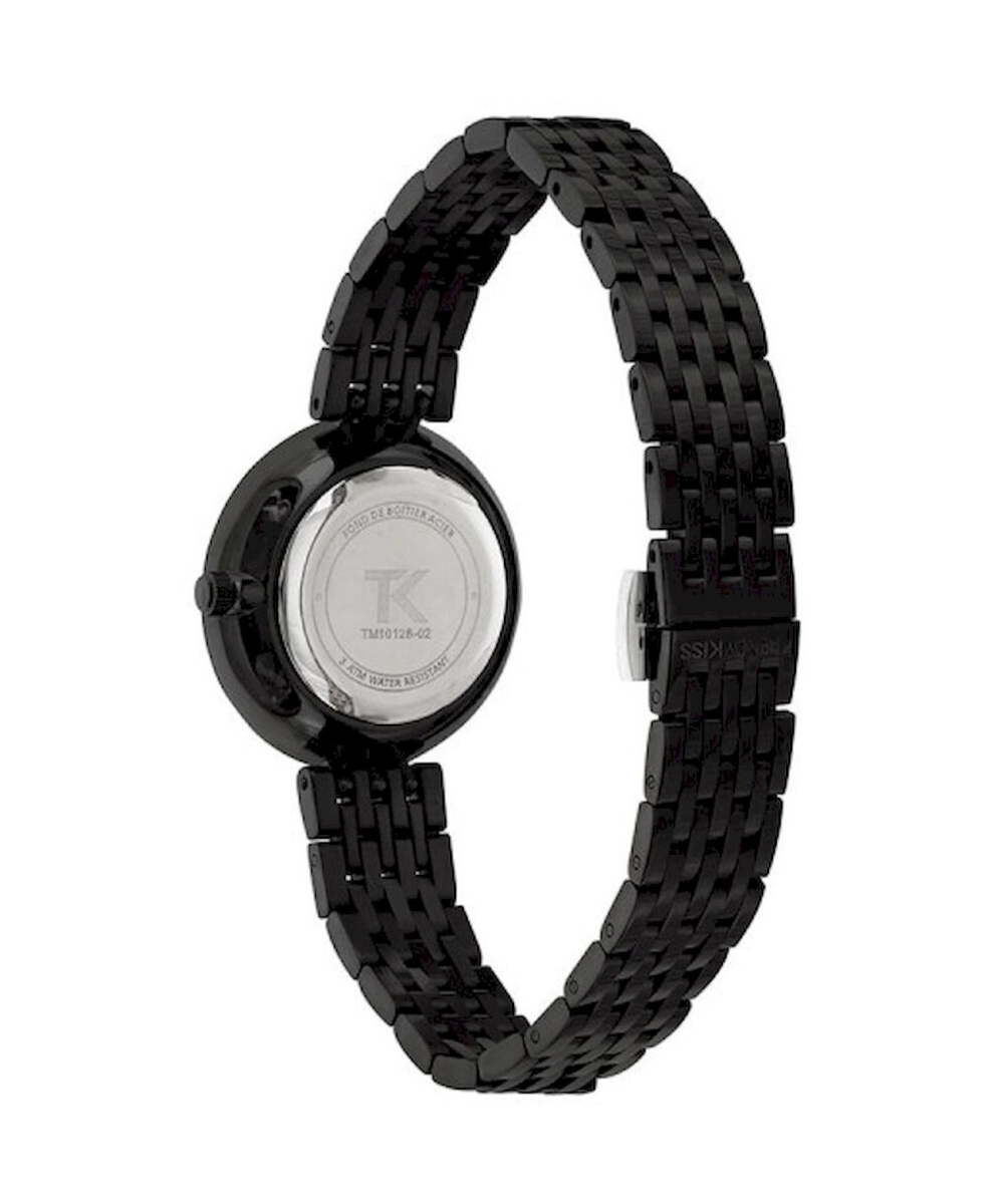 MONTRE TRENDY KISS FEMME ANALOGIQUE NOIR BOÎTIER RONDE – Image 3