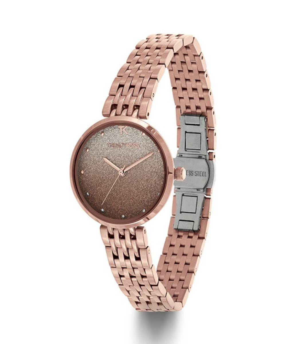 MONTRE TRENDY KISS FEMME ANALOGIQUE ROSE BOÎTIER RONDE – Image 2