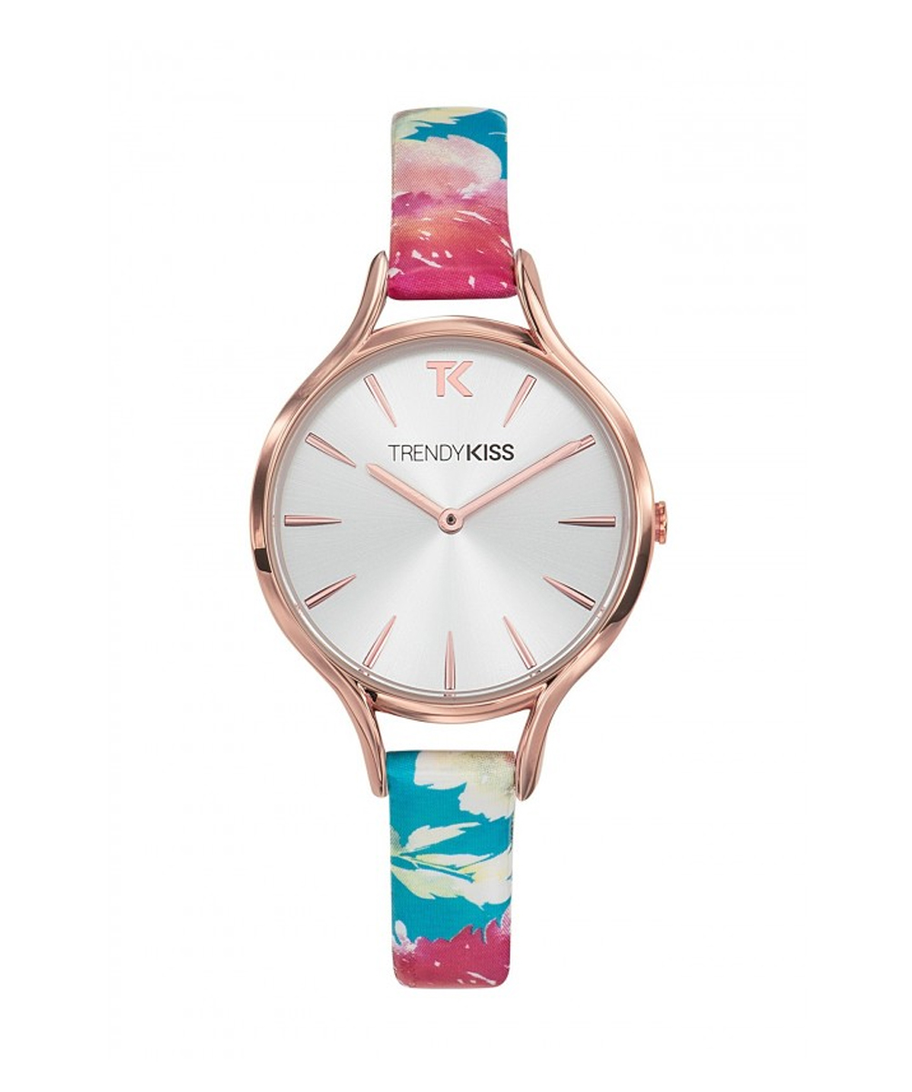 MONTRE TRENDY KISS FEMME ANALOGIQUE CUIR TRICOLOR