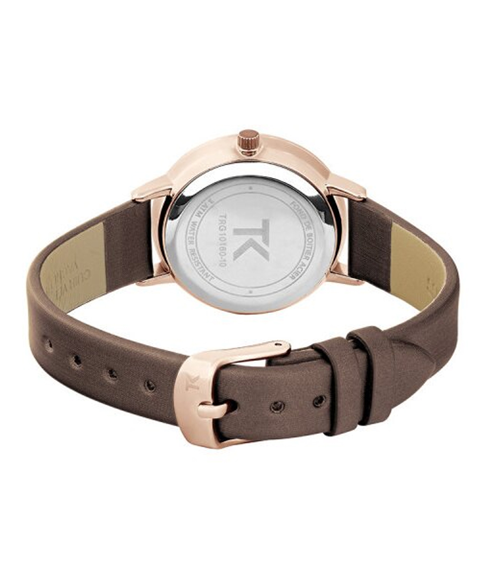 MONTRE TRENDY KISS FEMME ANALOGIQUE CUIR MARRON – Image 2