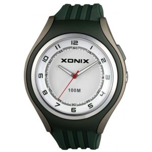 MONTRE XONIX ANALOGIQUE EN CAOUTCHOUC NOIR