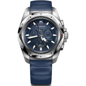 MONTRE VICTORINOX INOX CHRONOGRAPHE BLEU