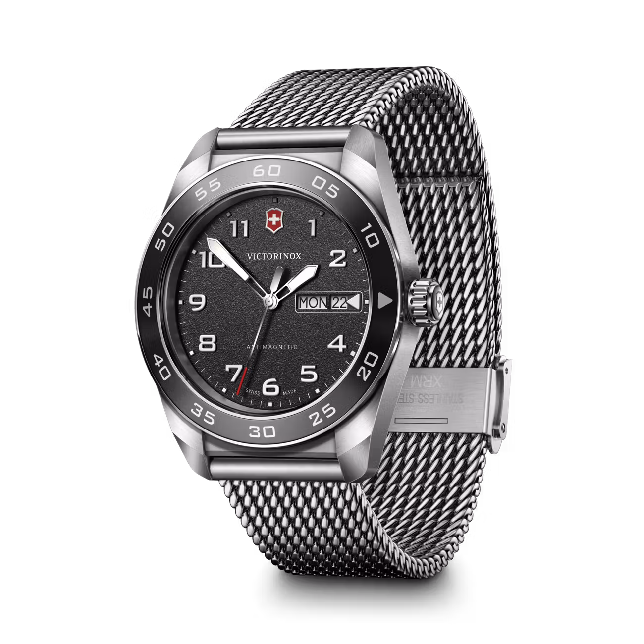 MONTRE VICTORINOX ARMÉE SUISSE MILANAIS CADRAN NOIR – Image 4