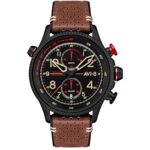 MONTRE AVI-8 HAWKER HUNTER – QUARTZ CHRONOGRAPHE MARRON