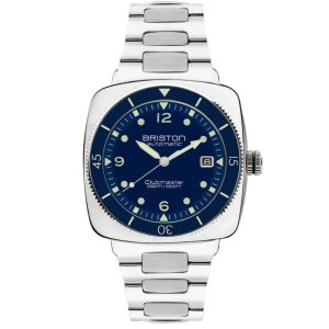 MONTRE BRISTON CLUBMASTER DIVER ACIER BLEU