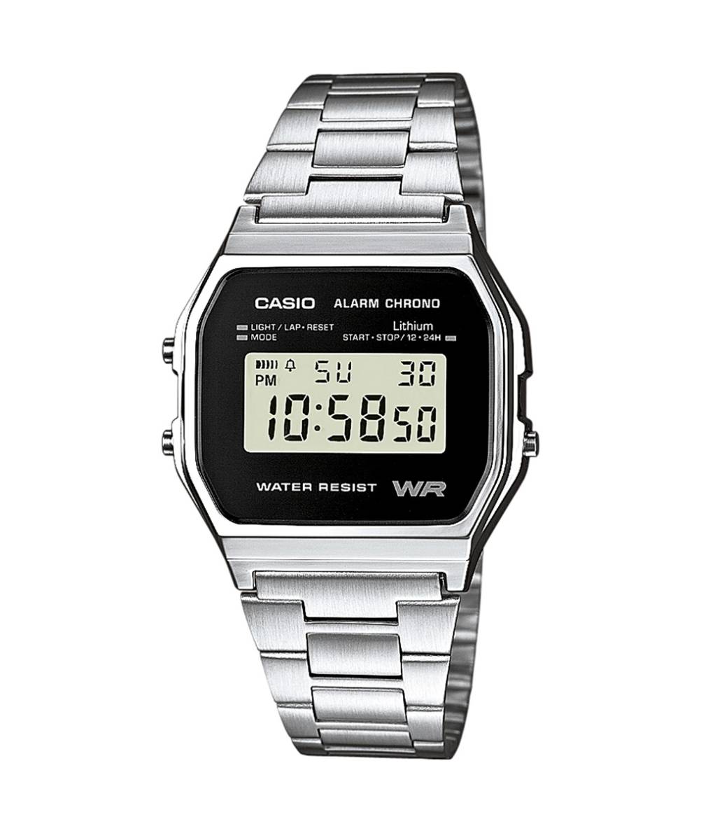 MONTRE CASIO VINTAGE RETRO NUMÉRIQUE ARGENT