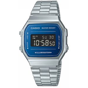 MONTRE CASIO VINTAGE RETRO ARGENT BLEU NOIR
