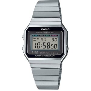 MONTRE CASIO MIXTE RÉSINE ARGENT/GRIS