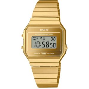 MONTRE CASIO RETRO VINTAGE DIGITALE EN OR
