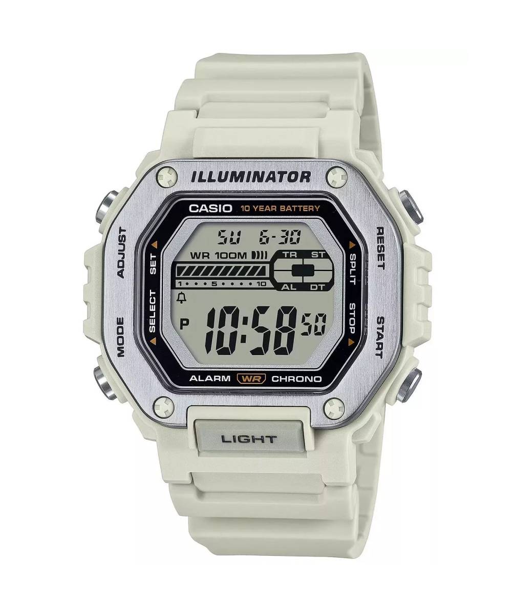 MONTRE CASIO ILLUMINATOR DIGITAL RÉSINE BLANC