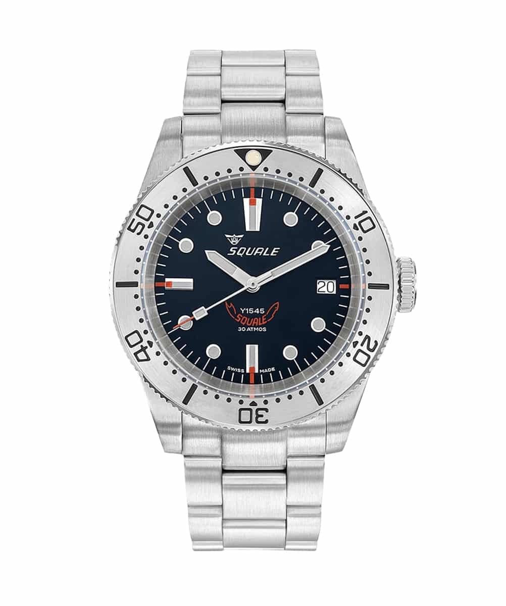 MONTRE SQUALE SERIE 1545 STEEL BLACK BRACELET