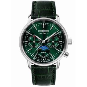 MONTRE ZEPPELIN LZ14 MARINE LADY MOON PHASE GREEN