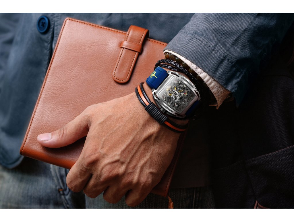 MONTRE CIGADESIGN AIRCRAFT CARRIER BLUE WRISTWATCH – Image 2