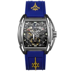 MONTRE CIGADESIGN AIRCRAFT CARRIER BLUE WRISTWATCH