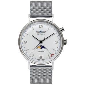 MONTRE ZEPPELIN HINDENBURG PHASE DE LUNE ARGENT