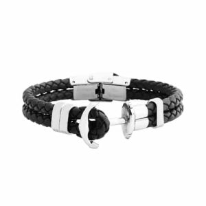 BRACELET ANCRE NOIR