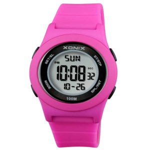MONTRE XONIX EN SILICONE ROSE ENFANT