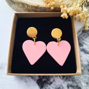 Boucles coeurs – Rose
