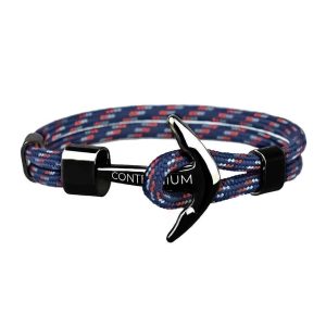 BRACELET ANCRE ROUGE ET BLEU CONTEENIUM