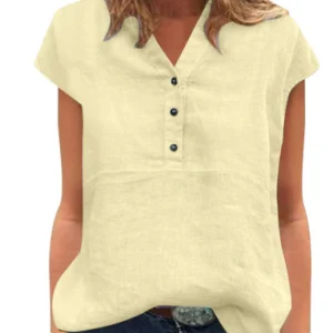 Natasha - Blouse Relax et Confortable avec Manches Courtes
