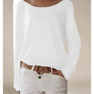 Alexa – Pull léger en maille fine à col rond