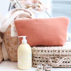 La Cigogne de Lily – Trousse de toilette unie