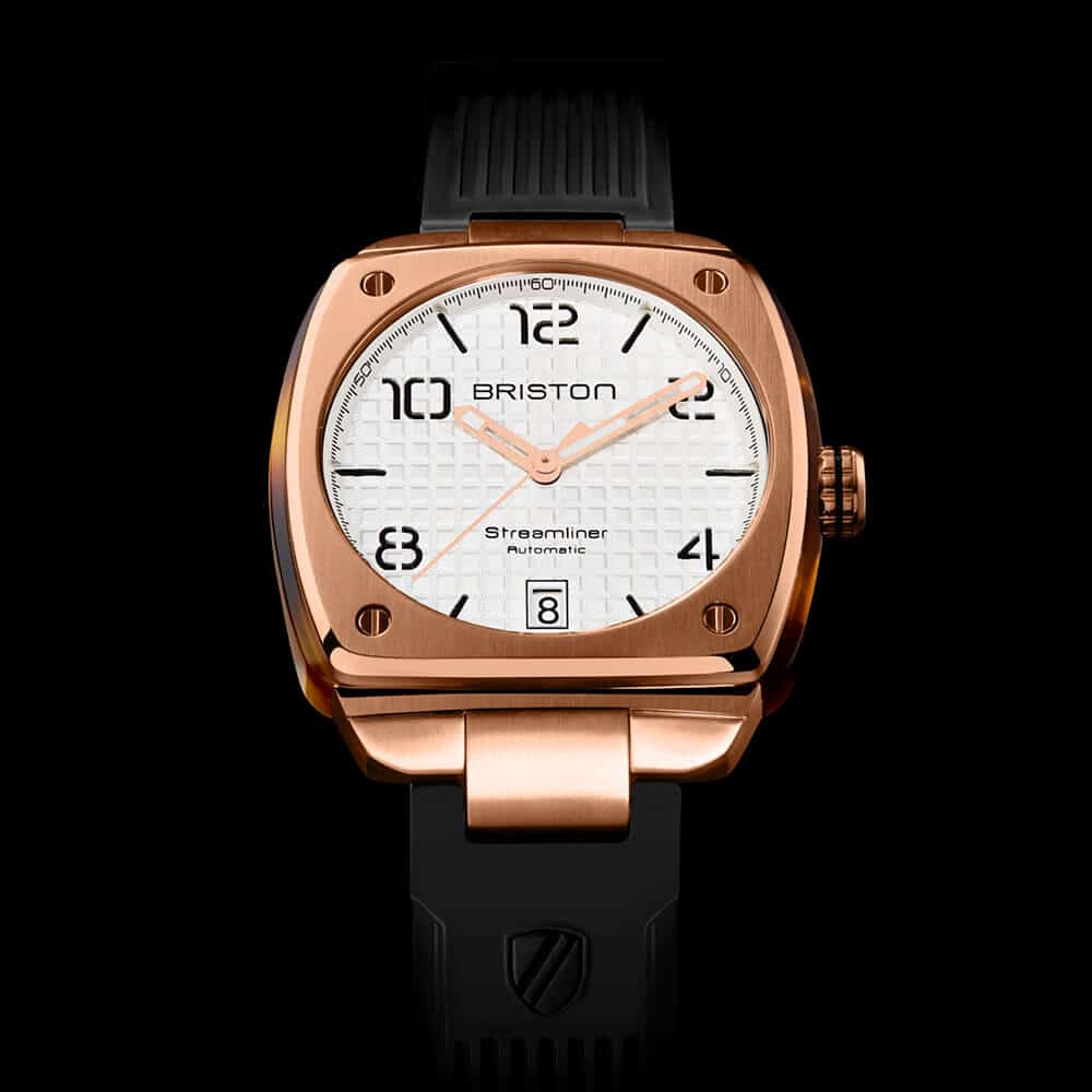 MONTRE BRISTON STREAMLINER URBAN AUTO ACIER GOLD ET ACÉTATE – BLANC – Image 2