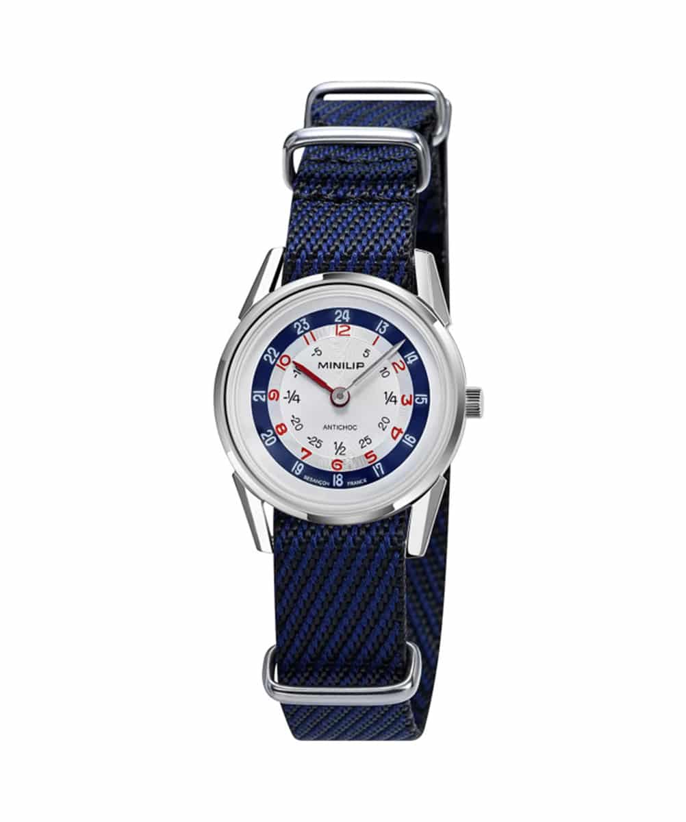 MONTRE LIP MINILIP BLEU 29MM