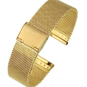 BRACELET MAILLE MILANAISE OR