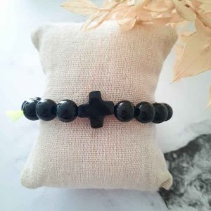 Margote céramiste – Bracelet onyx 10mm