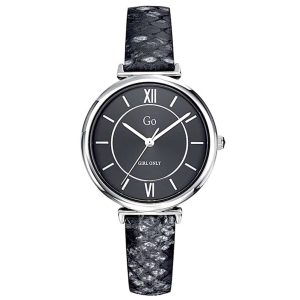 MONTRE GO MADEMOISELLE EN CUIR NOIR
